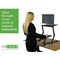 Uncaged Ergonomics Workez Standing Desk Ergonomic Sit Stand Up Converter Riser For Laptop WESDB - alternate 6